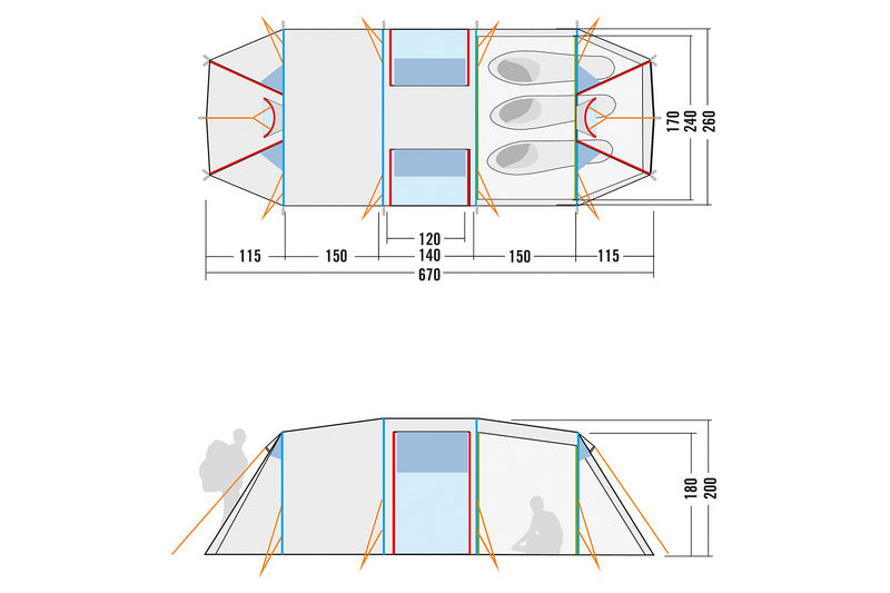 Family Trek II Light Olive