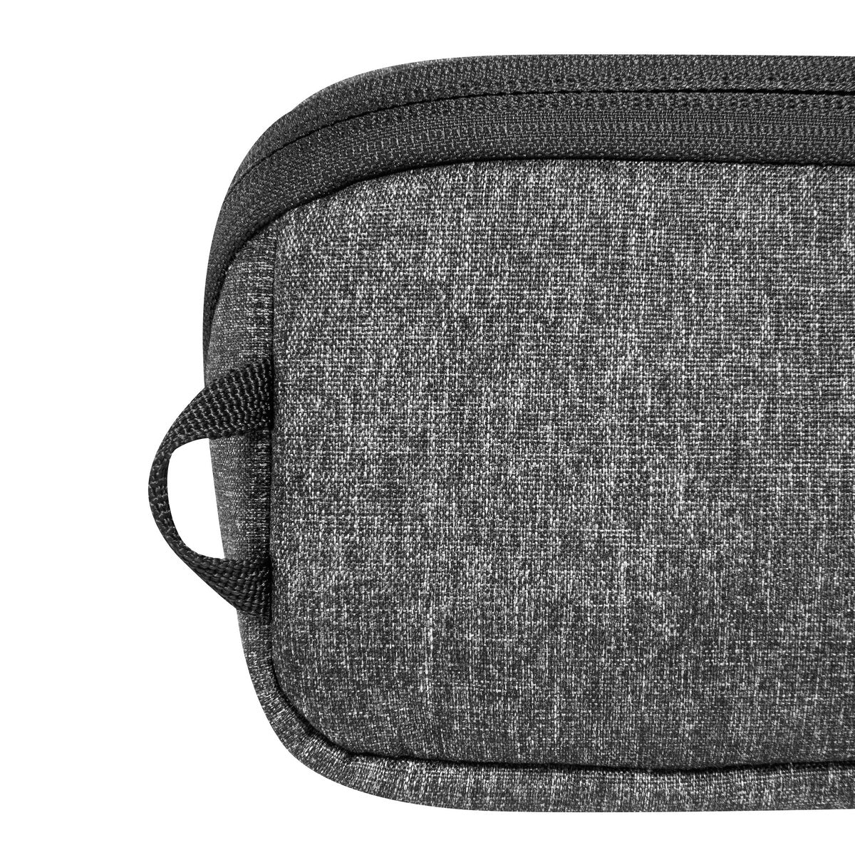 Square Zip Pouch M Black Kulturbeutel