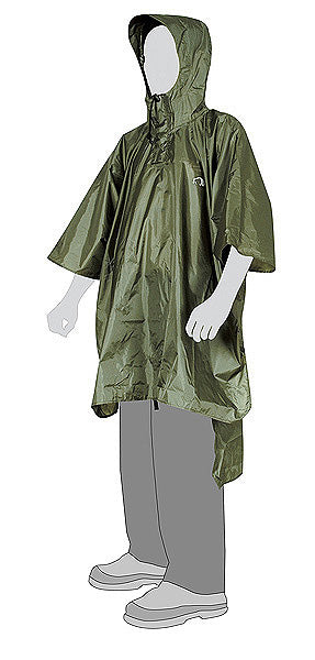 Poncho 3 rot XL/2XL Regenponcho
