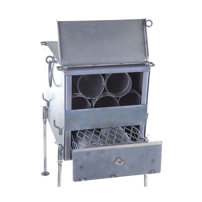 Zeltofen Saunaofen mit Steinracks