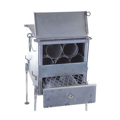 Zeltofen Saunaofen mit Steinracks